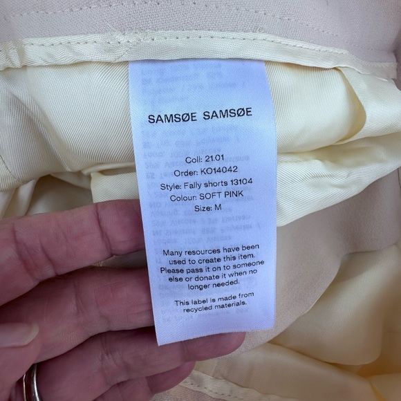 SAMSOE SAMSOE WOMENS LIKE NEW  soft pink dress Shorts MEDIUM - Picture 7 of 10